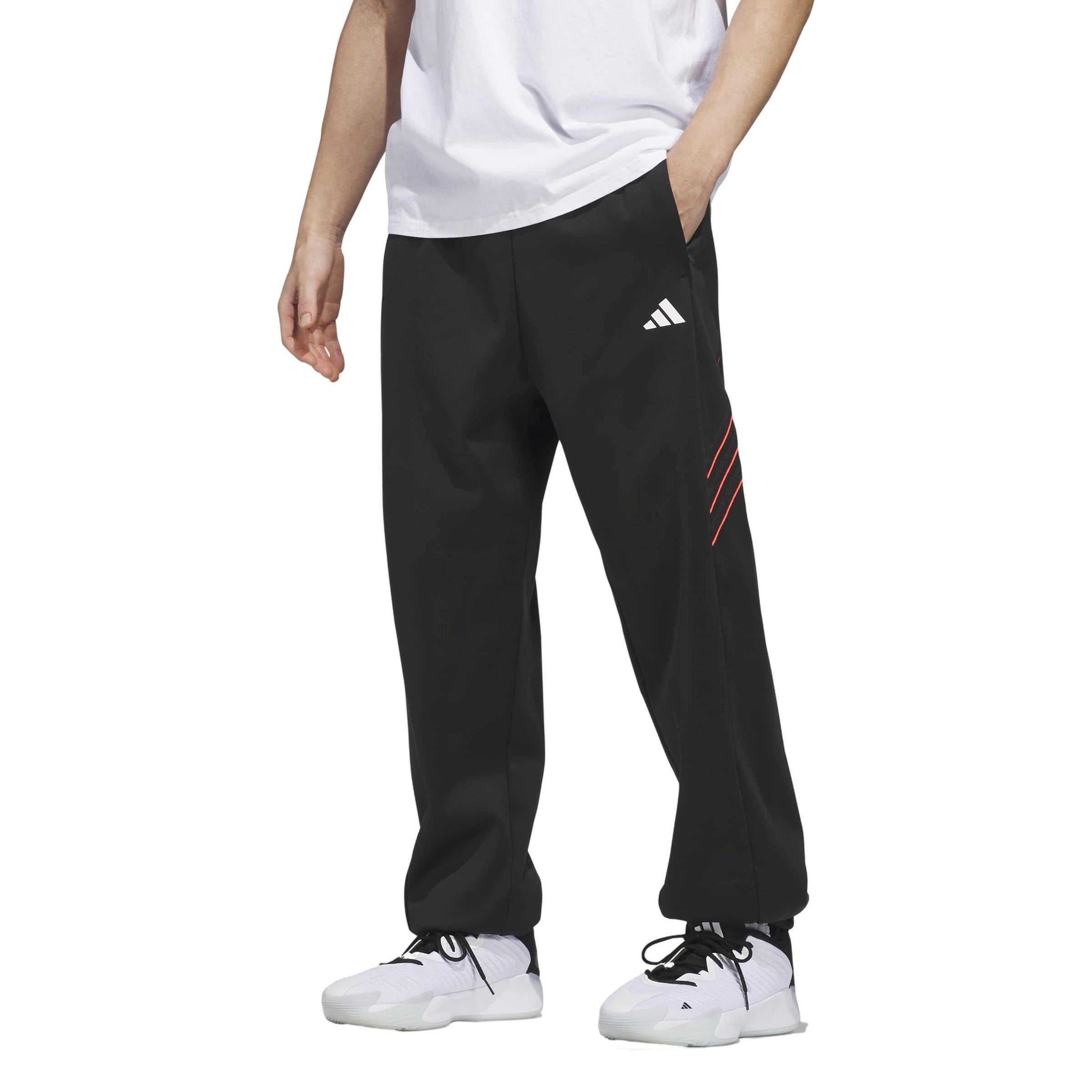 adidas Men's Crazy Warm Fleece Pants - Black - BLACK